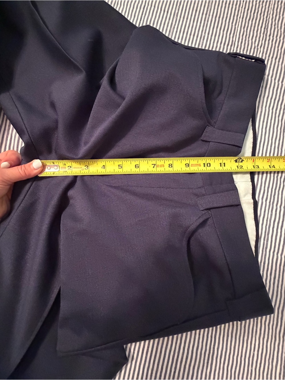 Mens M Vintage Blue 2Pc Suit Western Stitched Jacket Bottom Pants Retro See Pics - Picture 14 of 16